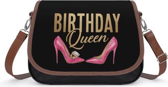 Generic Queen And Birthday Fashion Womens Crossbody Bags Novelty Handbag Shoulder Bag Purse