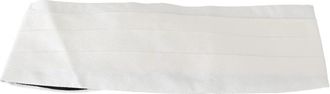 Dolce & Gabbana Zijden Cummerbund - Heren - Riemen - Wit - L - Accessoires