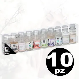 Trade Shop Trade Shop - Establecer 10 Perfumadores Entorno De Recarga De Aceite Perfume 10ml Surtido Para Quemador