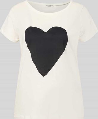 Marc O'Polo Regular Fit T-Shirt aus reiner Baumwolle in Weiss, Gr&ouml;&szlig;e XL