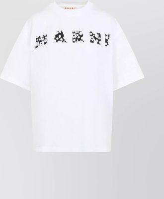 Marni crew neck graphic print short sleeves t-shirt