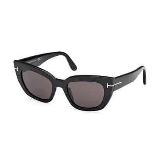 Tom Ford Sunglasses, unisex, Black, Size: 53 MM Black/Smoke Sunglasses Athena