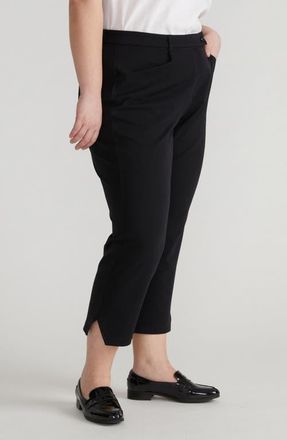 Universal Standard x Henning All Day Mercer Crop Tapered Leg Pants in Black at Nordstrom, Size 3Xl