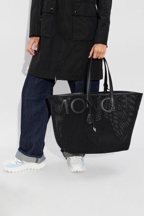Moncler Very Large Shopper Bag, Womens, Black