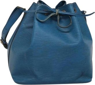 Louis Vuitton Pre-owned Bucket Bags, female, Blue, Size: ONE SIZE Pre-owned Leather louis-vuitton-bags