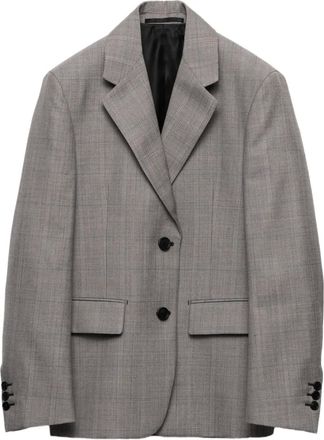 Prada Blazer con revers a lancia - Grigio
