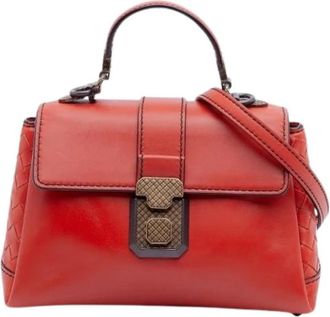 Bottega Veneta Pre-owned Vintage Handtas - Dames - Vintage Handtas - Oranje - ONE Size - Leer - Vintage