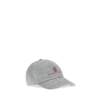 Brunello Cucinelli BRMV4549850CVS87BB Baseball Cap - Gray