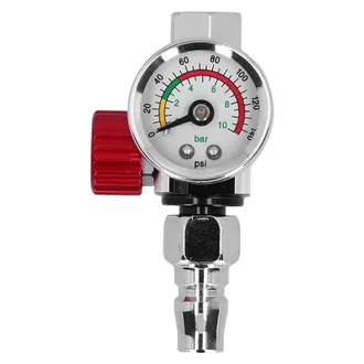 OEM Regulador De Presi&oacute;n De Aire Roscado G1/4 De Pulgada Para Pistolas De Pintura, V&aacute;lvula De Ajuste De Aire De Acero Inoxidable Con Man&oacute;metro Para Herram