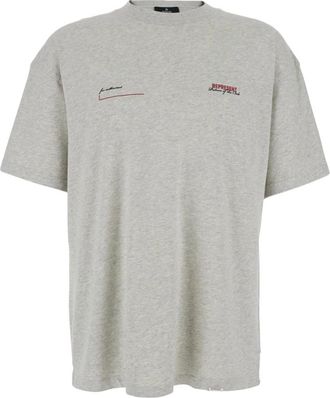 Represent Patron of the Club Crewneck T-Shirt - Heren - T-shirts - Grijs - S - Katoen - Tops