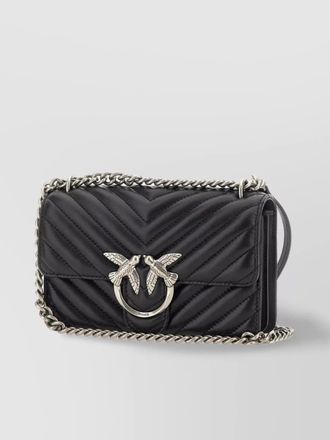 Pinko love bag one mini leather quilted shoulder bag