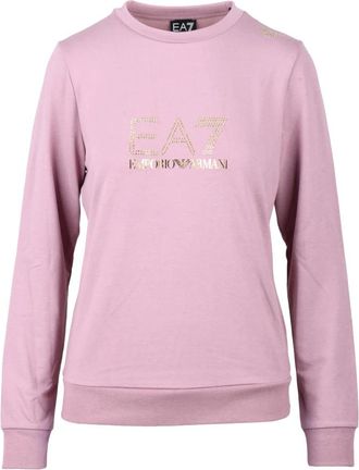 Emporio Armani Felpa Sottile - Dames - Sweatshirts - Roze - XL - Polyester - Hoodies & sweatvesten