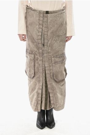 Y / Project Denim Cargo Skirt With Velcro Fastenings size 40