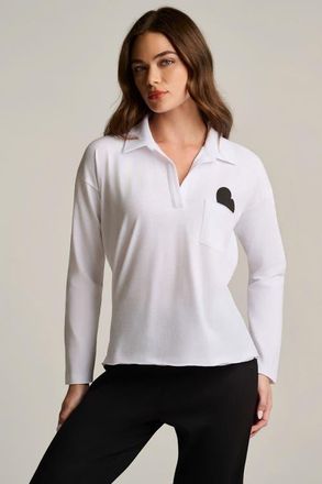 Lisa Todd Pocket Love Cotton T-Shirt in White at Nordstrom, Size X-Small