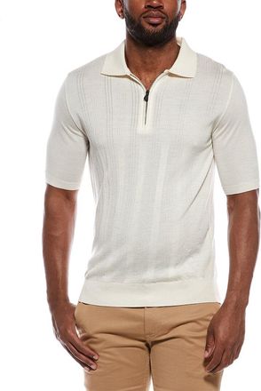 Isaia Wool, Silk, & Cashmere-Blend Polo Sweater