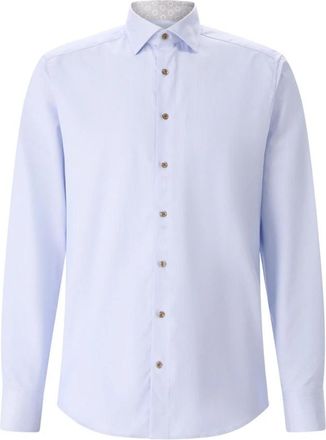 Stenstr&ouml;ms Slim-Fit overhemd - Heren - Zakelijke Overhemden - Blauw - 4XL - Katoen - Overhemden