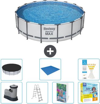 Bestway Piscina Bestway Steel Pro Max Redonda - 488x122 Cm - 8-piezas S546