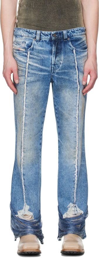★E.B.M★ Bootcut denim pants EMO1DPT030 Silver Jeans