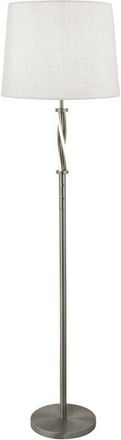 Searchlight Searchlight - Vegas - led 1 Light Floor Lamp Satin Silver, White, Grey