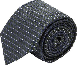Ferragamo Cravatta Jacquard Pegasus Tie - male - Ferragamo - Ties - Green - ONE SIZE - Accessories