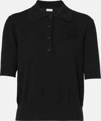 Burberry Cotton-blend polo shirt