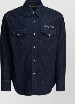 Human Made western style denim shirt featuring pockets