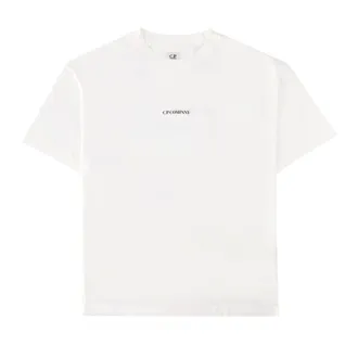C.P. Company T-Shirts, male, White, Size: XL 30/1 Jersey Short Sleeve T-Shirt