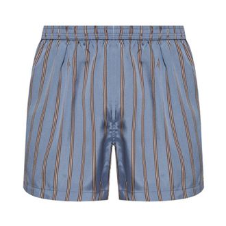 Tom Ford Ondergoed, Heren, Blauw, XL, Zijden Boxershorts