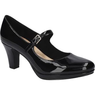 Easy Street Zest Mary Jane Platform Pump in Black Patent at Nordstrom, Size 9.5