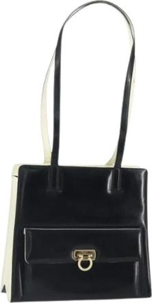 Ferragamo Pre-owned Shoulder Bags, female, Black, Size: ONE SIZE Pre-owned Shoulder Bag