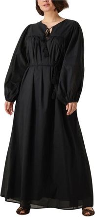 Ibana Kleedjes, Dames, Zwart, XS, Elegante Zwarte Maxi Jurk