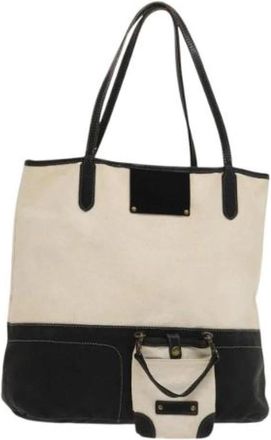 Burberry Tweedehands Canvas handtassen - Dames - Vintage Shopper - Beige - ONE Size - Vintage