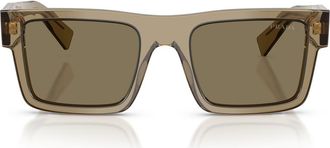 Prada 52mm Rectangular Sunglasses in Terra /Terra Bio at Nordstrom