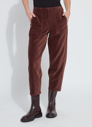Lyss&eacute; Tatum Straight Baby Cord Crop Barrel Trouser (25.5 Inseam)
