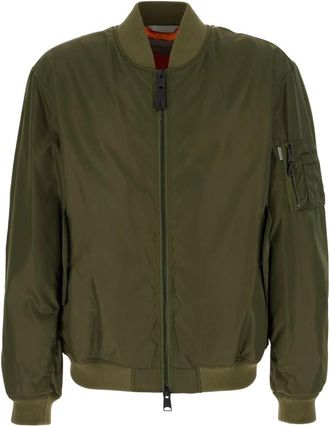 Balenciaga Hooded Bomber Jacket - Heren - Bomber jackets - Groen - L - Katoen - Jassen