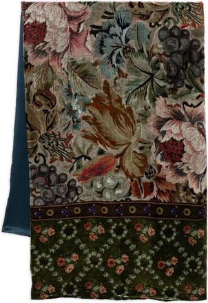 Pierre-Louis Mascia Foulard con stampa a fiori - Nero
