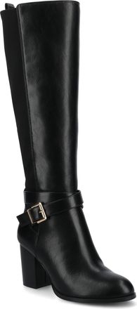 Journee Collection Journee Womens Avalonn Knee High Wide-Calf Dress Boots