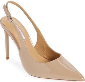 Tony Bianco Asti Slingback Pointed Toe Pump in Coco Patent at Nordstrom, Size 5.5