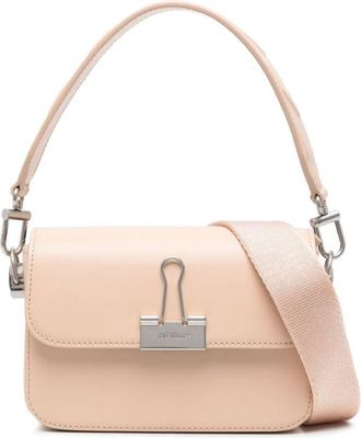 Off-white small Binder shoulder bag - women - Cotton/Acrylic/Leather - One Size - Neutrals