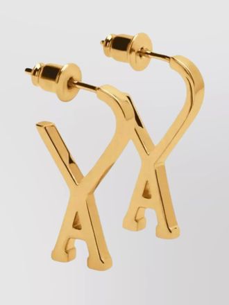 Ami metal hoop earrings