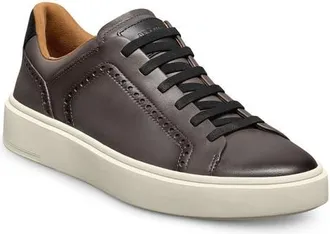 Allen Edmonds Oliver Brogue Slip-On Sneaker in Grey at Nordstrom, Size 11.5