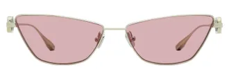Valentino VLS-135 V-Logo Cat-Eye Sunglasses - Silver