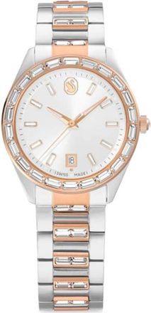 Swarovski Matrix Quartz Crystal Silver Dial Ladies Watch 5734663