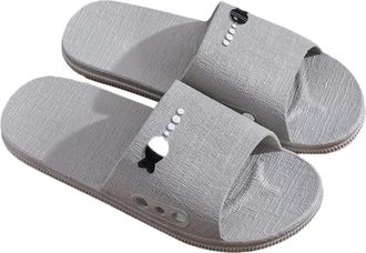 Generic House Slippers Slippers For Men Summer Waliking Going Out Slides Comfortable Non-Slip Bathroom Shower Shoes Lightweight Quick-Drying Pool Beach Slider