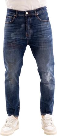 Don the Fuller Jeans modello Flores lavaggio 4016 - Heren - Slim Fit Jeans - Blauw - W35 - Katoen - Jeans