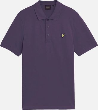 Lyle & Scott Mens Lyle And Scott Polo Shirt Graystone - Purple - Size: 40