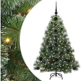 vidaXL &Aacute;rbol De Navidad Artificial Con 150 Led Verde 120 Cm Pe Y Pvc Vidaxl