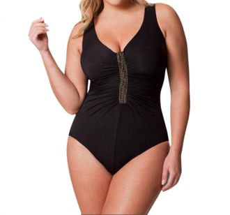 Miraclesuit Jewel Box One Piece Swimsuit - Plus In Black