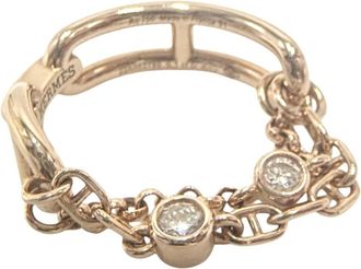 Herm&egrave;s Pink Gold (18K) Band Ring (Pre-Owned)