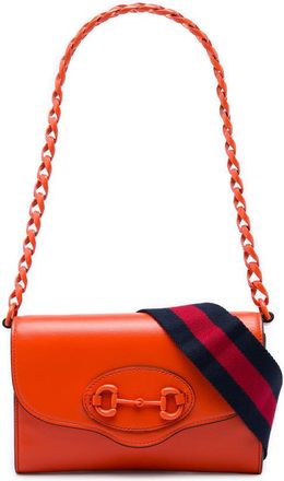 Gucci Pre-owned Gucci Mini Leather Horsebit 1955 Web Crossbody Ladies 0DJIUB44T3FDT3LB